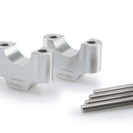 Elevadores de manillar 30mm plata Puig BMW R1200GS / R1250GS / Adventure
