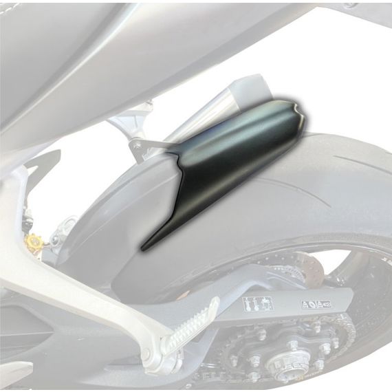 Extensión de guardabarros trasero negro mate para el guardabarros original Triumph Speed Triple 1200 RR/RS