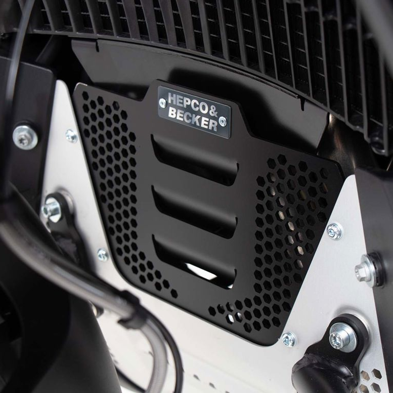 Placa protectora adicional del bloque del motor, negra, Hepco&Becker KTM 790 Adventure/ R '19-'21