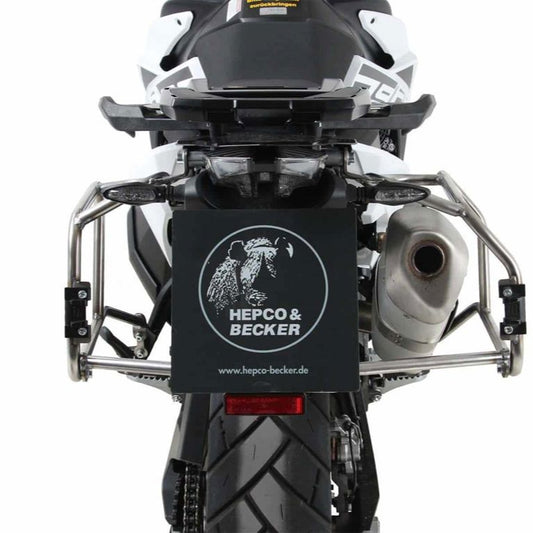 Portaequipajes de acero inoxidable Hepco&Becker para maletas laterales Xplorer 'Cutout' KTM 790 Adventure/ R '19-'21