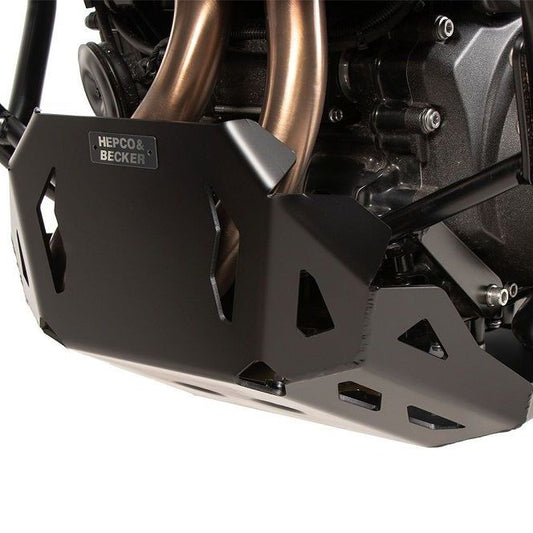 Placa de cárter de aluminio negro Hepco&Becker BMW F900GS '24-