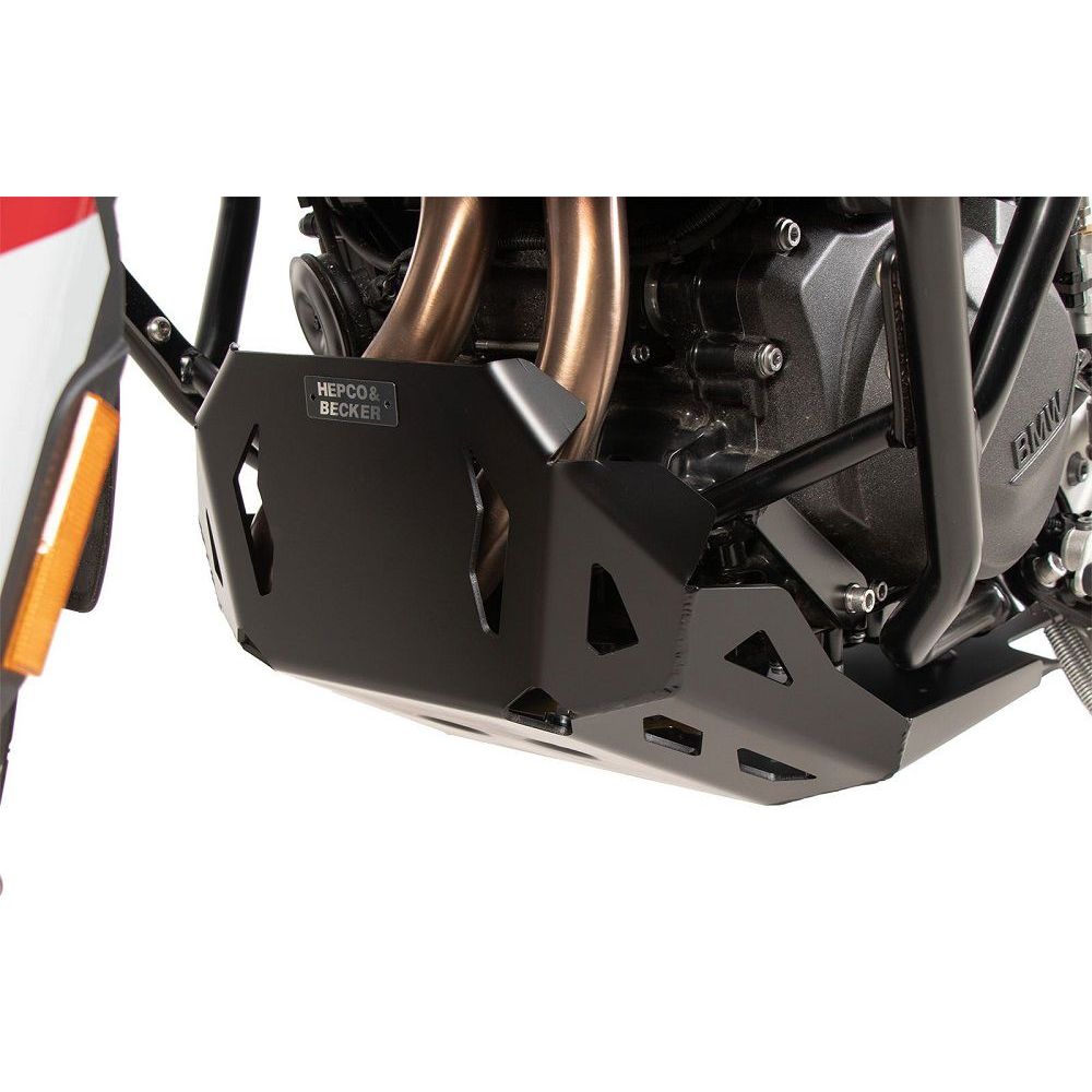 Placa de cárter de aluminio negro Hepco&Becker BMW F800GS '24-