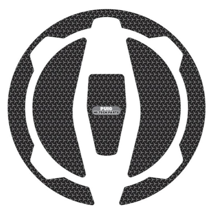 Tapa de depósito de gasolina Puig para varios modelos Kawasaki '17 - efecto carbono/negro