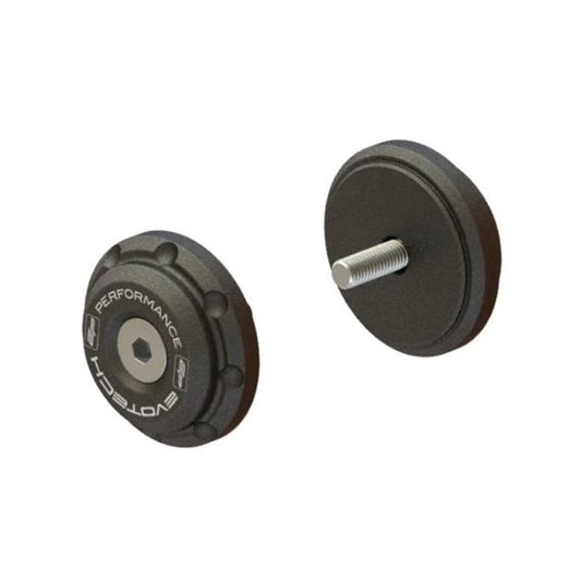 Extremos de manillar (juego) negros Evotech Performance Triumph Trident 660 '21- (con espejos en los extremos del manillar)