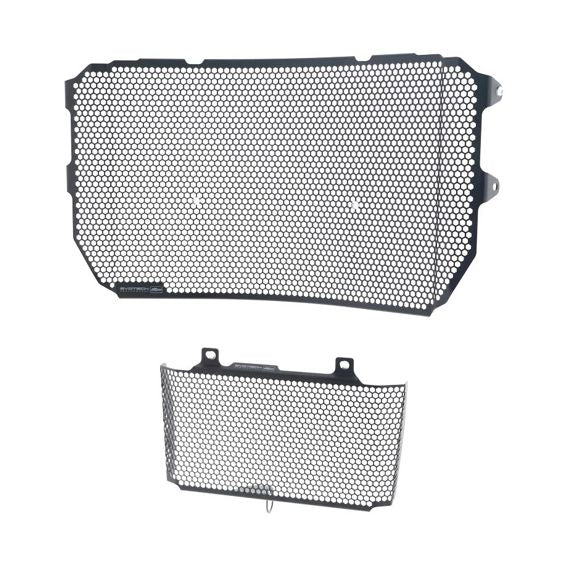Conjunto de tapa de radiador/enfriador de aceite negro Evotech Performance Yamaha MT-10 '16-21