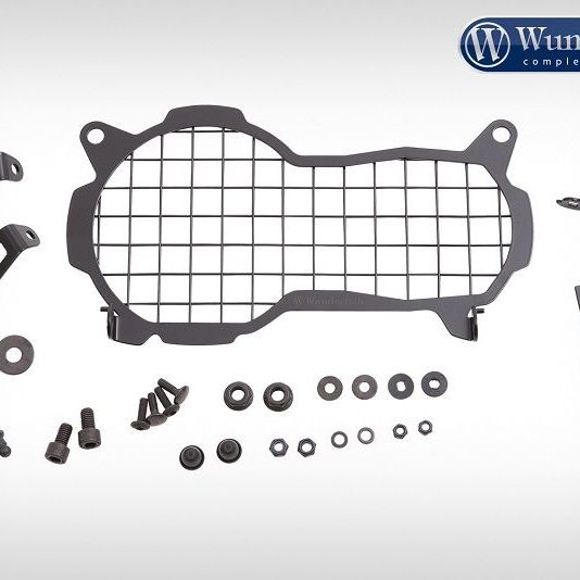 Protector de faro plegable transparente para BMW R1200GS LC '17 - negro Wunderlich