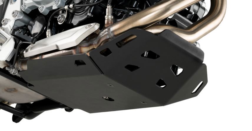 Placa de cárter de aluminio negro Puig BMW F750/850/900GS