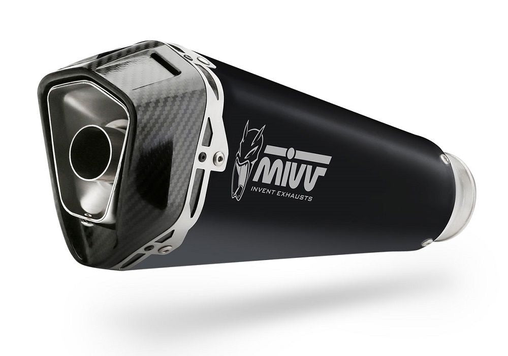 Silenciador MIVV Delta Race Black de acero inoxidable Kawasaki Z H2 '20-