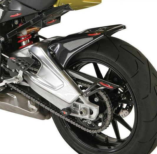 Guardabarros trasero sport-line carbono con malla dorada BMW S1000RR 2010- UVK