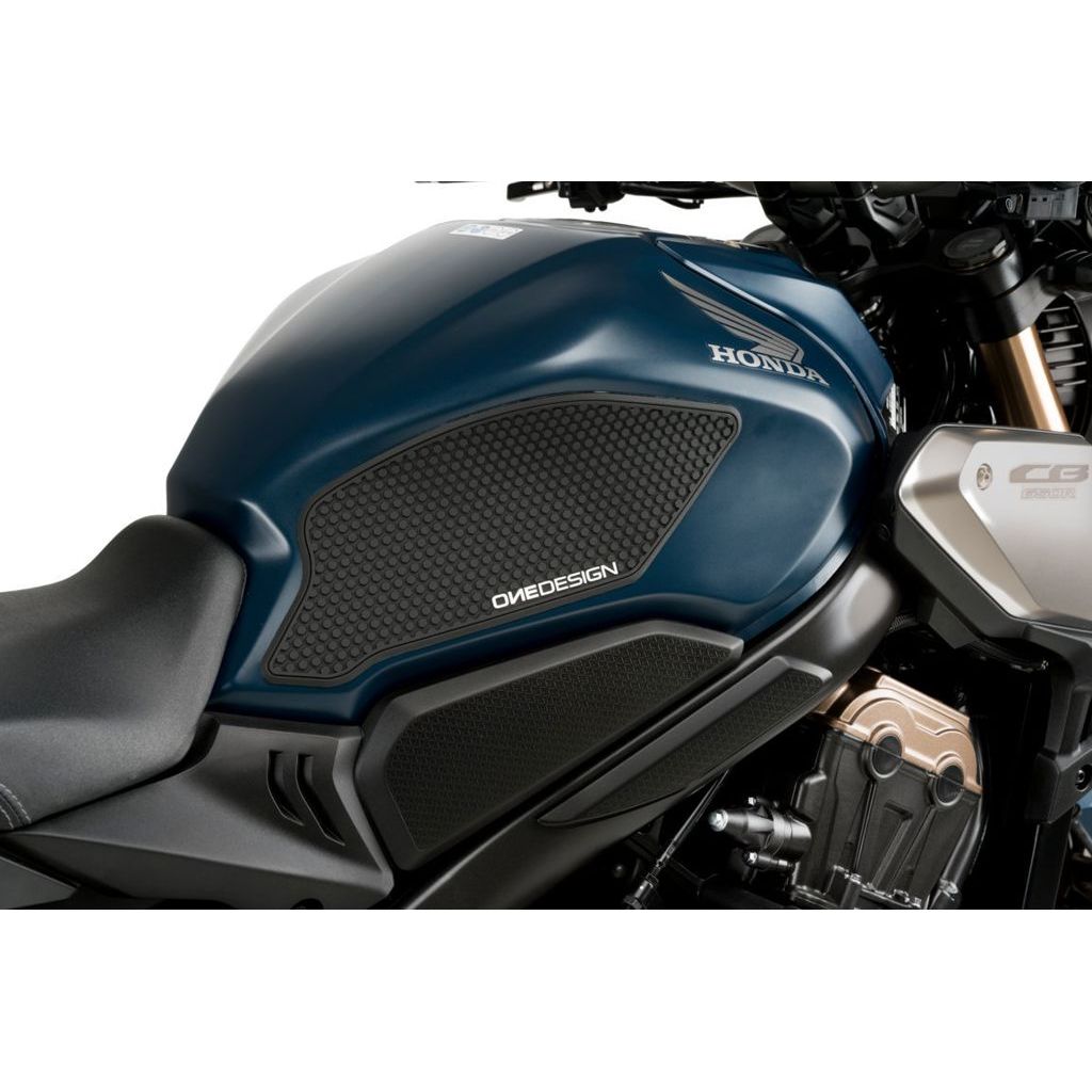 Adhesivos protectores de depósito/puños negros Puig Honda CB650R Neo Sports Cafe '19-