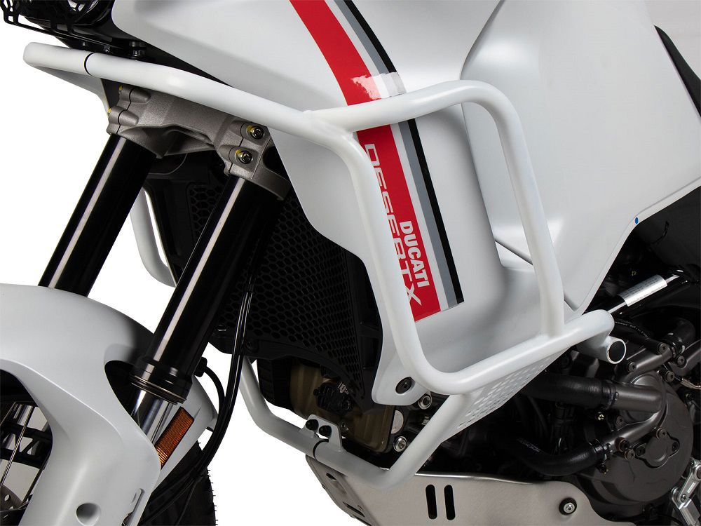 Defensa de depósito Hepco&Becker blanca (protector de depósito) Ducati DesertX '22-