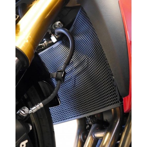 Cubierta del radiador negra Evotech Performance Suzuki GSX-S1000 GT '22-