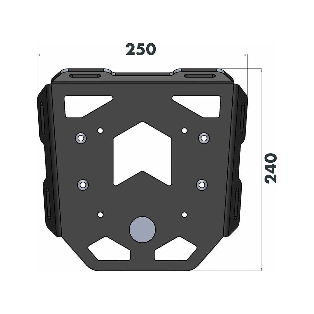 Portaequipajes negro Minirack Hepco&Becker Honda CB750 Hornet '23-