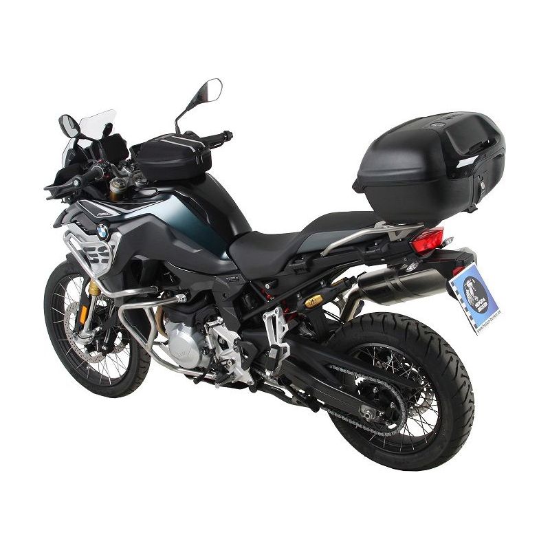 Portaequipajes superior Easyrack negro para Hepco&Becker BMW F800GS '24- (para portaequipajes original de acero inoxidable)