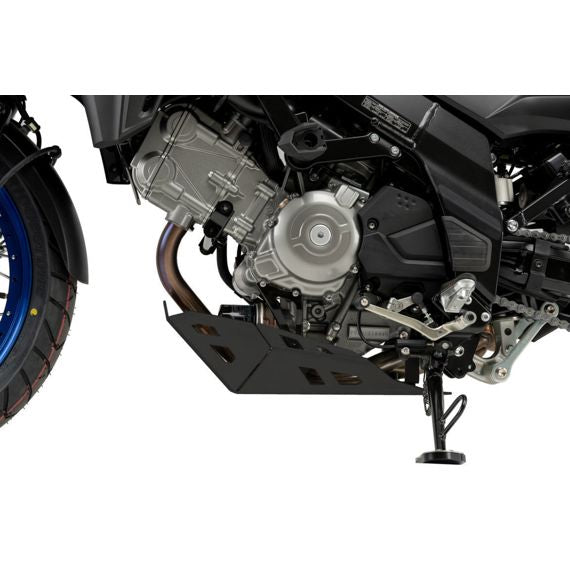 Placa de cárter de aluminio negro Puig Suzuki DL650 V-Strom / XT '21-