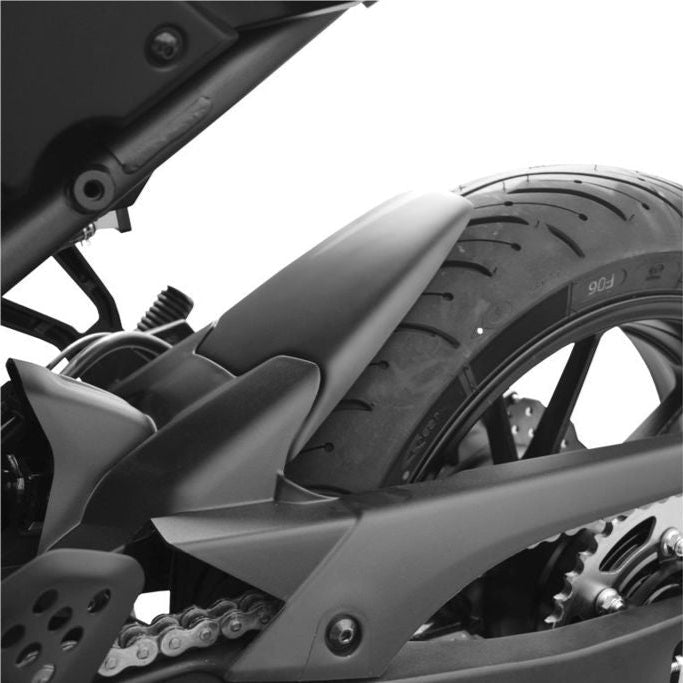 Extensión de guardabarros trasero negro mate para el guardabarros original Yamaha MT-07 '13-'17 / XSR700 '16-'21