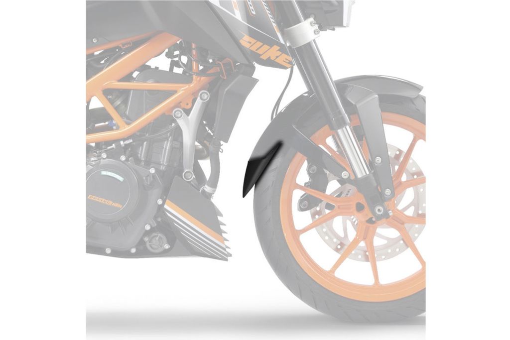 Extensión de guardabarros delantero para la parte trasera negra Puig KTM 125/390 Duke '17-'21
