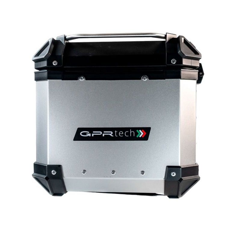 Baúl superior ALPI-TECH 35L plateado con placa de montaje universal
