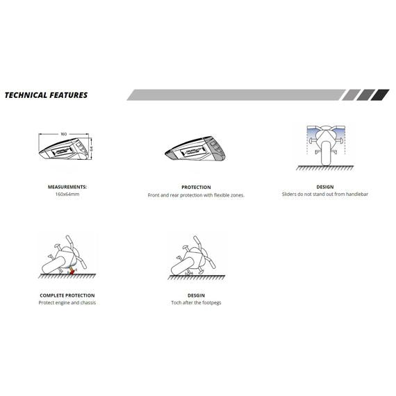 Sliders Puig modelo Pro 2.0 varios modelos Suzuki