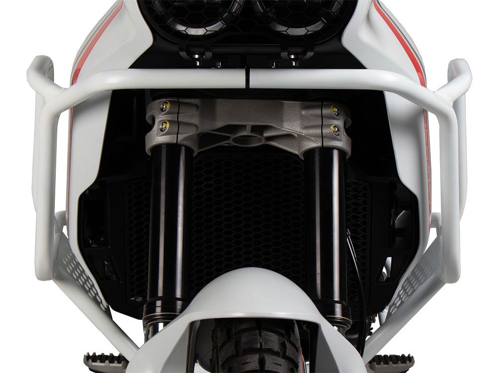 Defensa de depósito Hepco&Becker blanca (protector de depósito) Ducati DesertX '22-