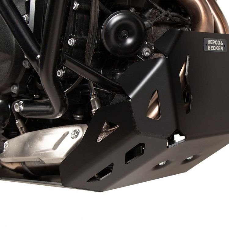 Placa de cárter de aluminio negro Hepco&Becker BMW F900GS '24-