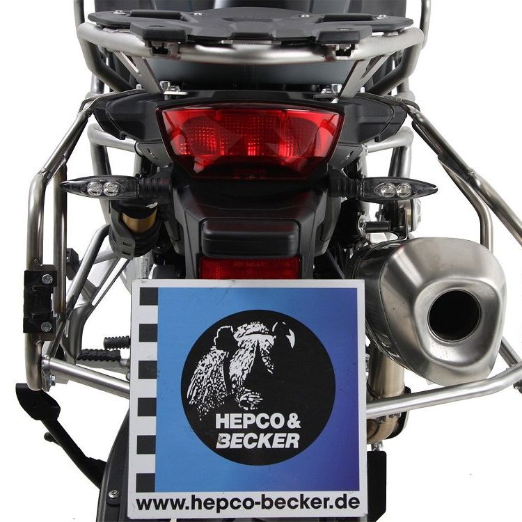 Portaequipajes de acero inoxidable para maletas laterales 'Cutout' Xplorer Hepco&Becker BMW F850GS '18-23