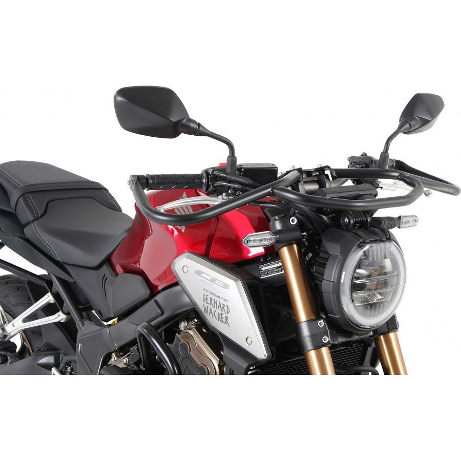 Barra de protección delantera negra Hepco&Becker Honda CB650R '21-23