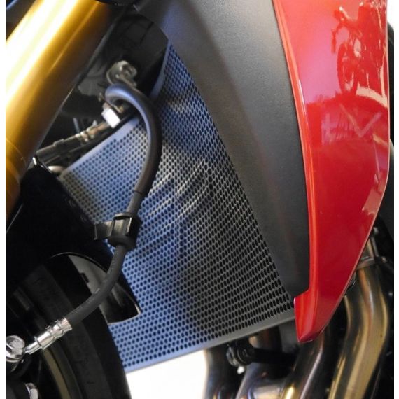 Cubierta del radiador negra Evotech Performance Suzuki GSX-S1000 GT '22-