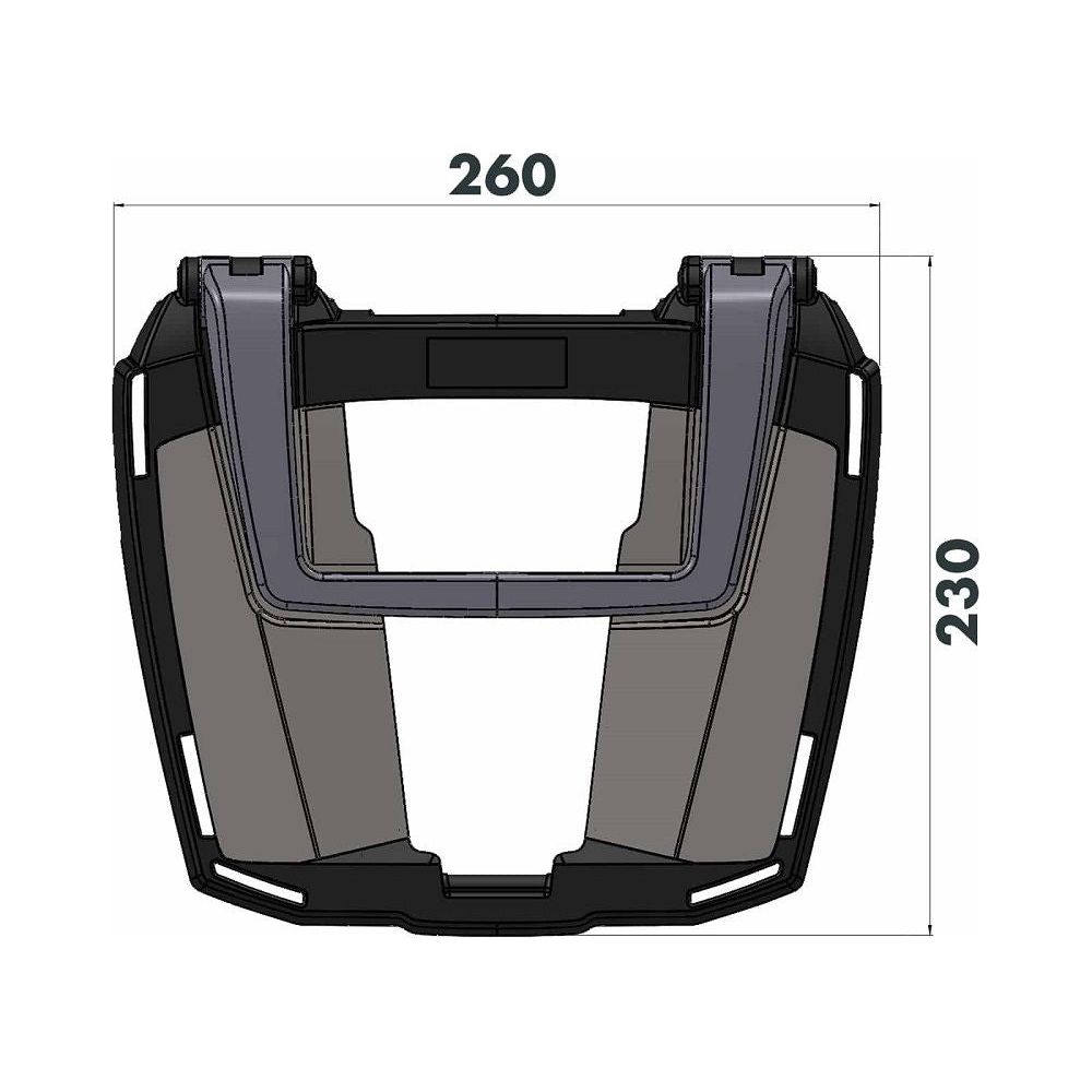 Portaequipajes superior negro Easyrack Hepco&Becker Honda CB750 Hornet '23 - Equipaje