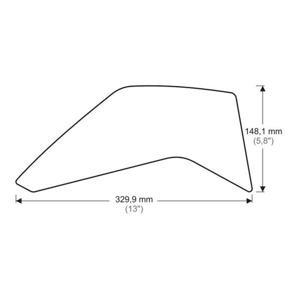 Adhesivos protectores de depósito/puños negros Puig Honda CRF1000L '16-