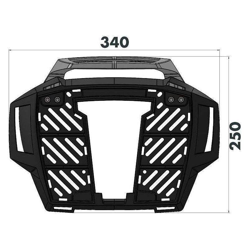 Portaequipajes superior negro Alurack Hepco&Becker Honda CB650R '21-