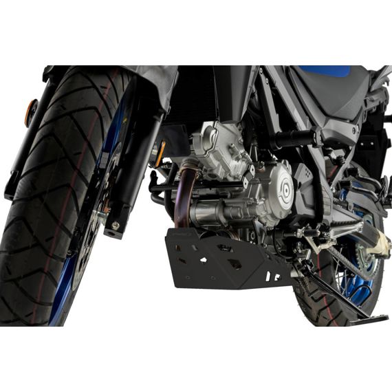 Placa de cárter de aluminio negro Puig Suzuki DL650 V-Strom / XT '21-