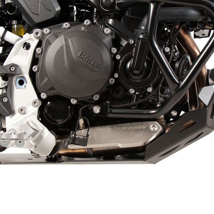 Placa de cárter de aluminio negro Hepco&Becker BMW F900GS '24-