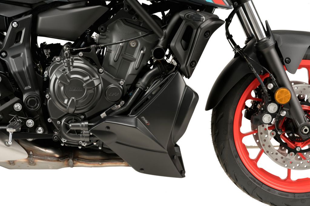 Alerón motor S-line Puig negro mate Yamaha MT-07 '21-