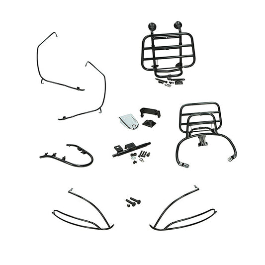 Juego completo de defensas, negro brillante | Vespa