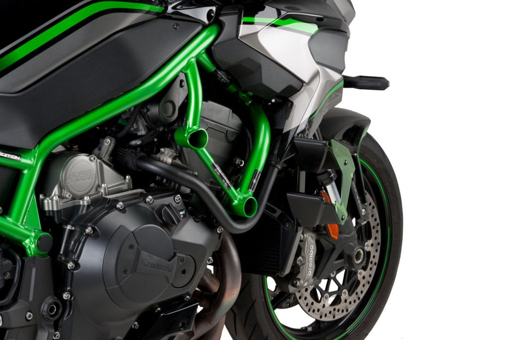Alerón lateral Puig Downforce Naked para Kawasaki Z H2 '22 - Negro