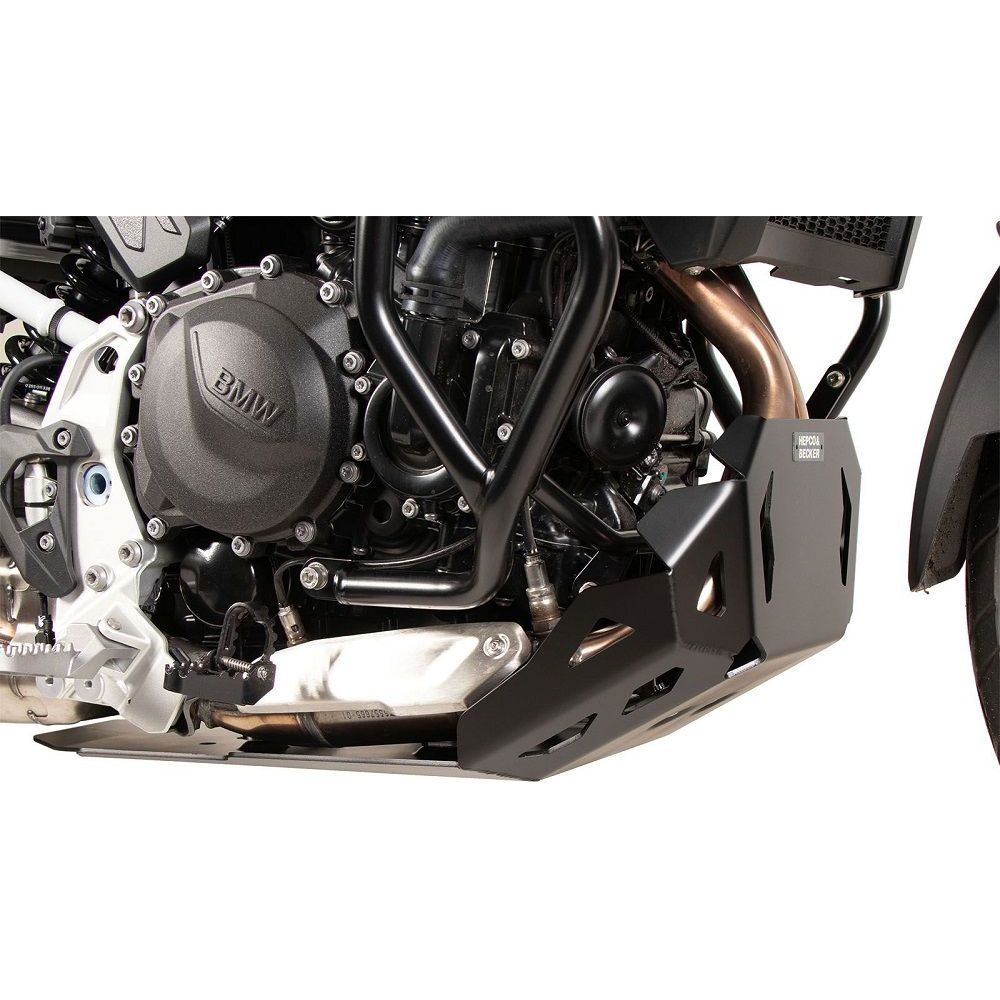 Placa de cárter de aluminio negro Hepco&Becker BMW F800GS '24-