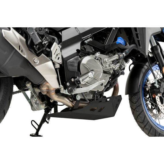 Placa de cárter de aluminio negro Puig Suzuki DL650 V-Strom / XT '21-