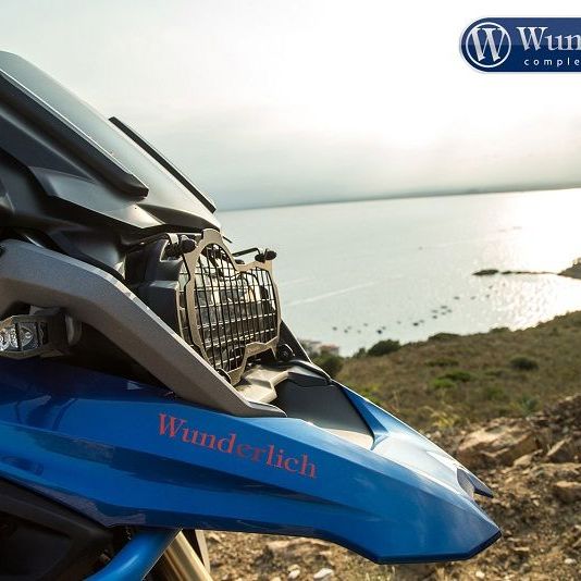 Protector de faro plegable transparente para BMW R1200GS LC '17 - negro Wunderlich