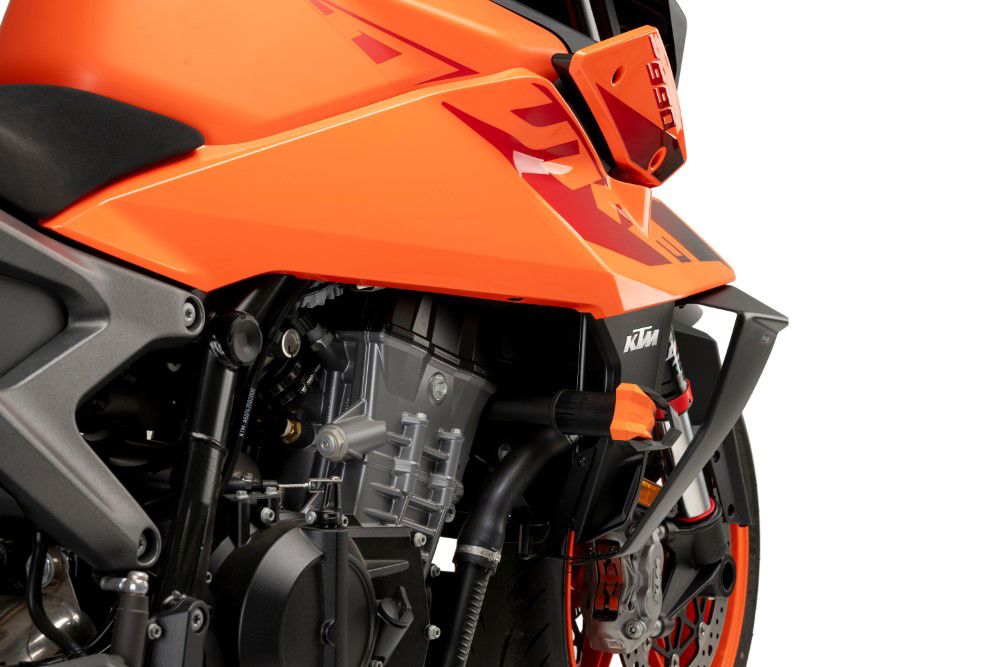 Alerón lateral Downforce Naked de Puig para la KTM 990 Duke '24 - aspecto carbono