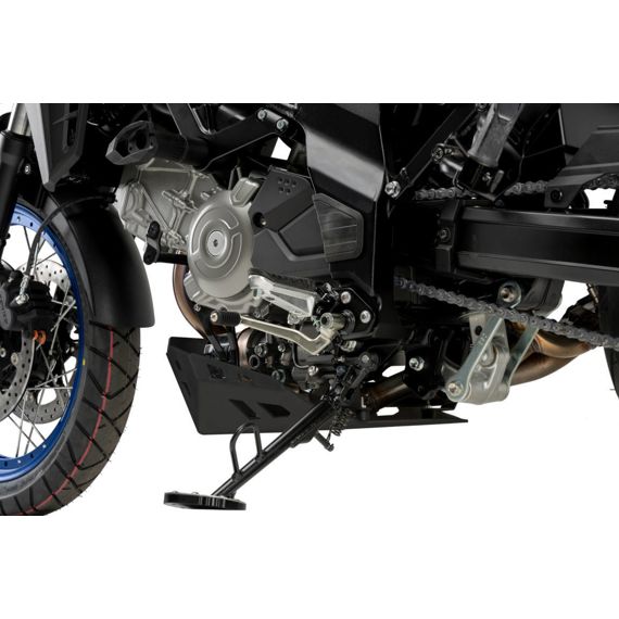 Placa de cárter de aluminio negro Puig Suzuki DL650 V-Strom / XT '21-