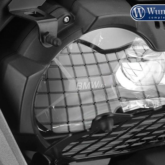 Protector de faro plegable transparente para BMW R1200GS LC '17 - negro Wunderlich