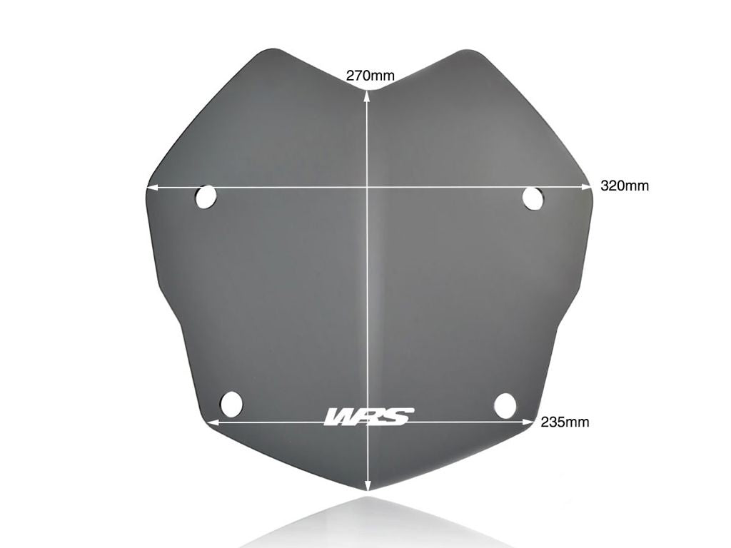 Ventana de repuesto modelo rally WRS BMW R1200GS '13-17 / R1250GS '18 - tintada oscura