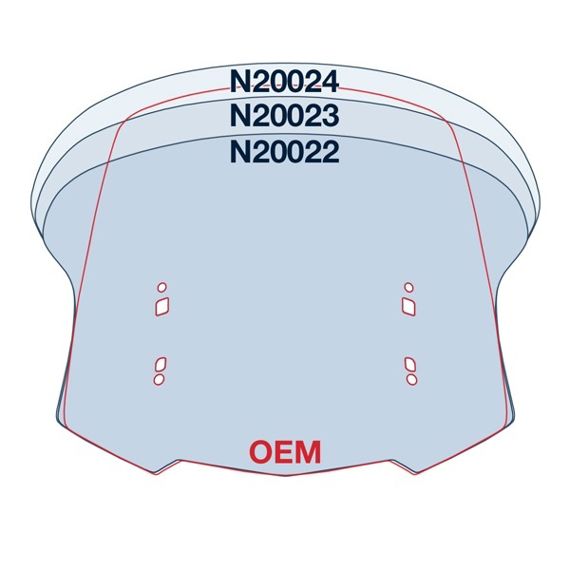 Parabrisas de repuesto National Cycle VStream medio transparente Honda GL1800 Gold Wing '18-