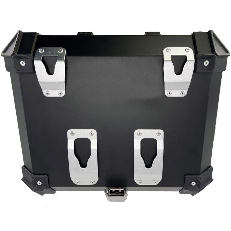 Baúl superior ALPI-TECH 55L plateado con placa de montaje universal