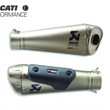96481661AA PAR DE SILENCIADORES DE ESCAPE AKRAPOVIC DUCATI STREETFIGHTER V4 / S / SP / SP2 2020-2024