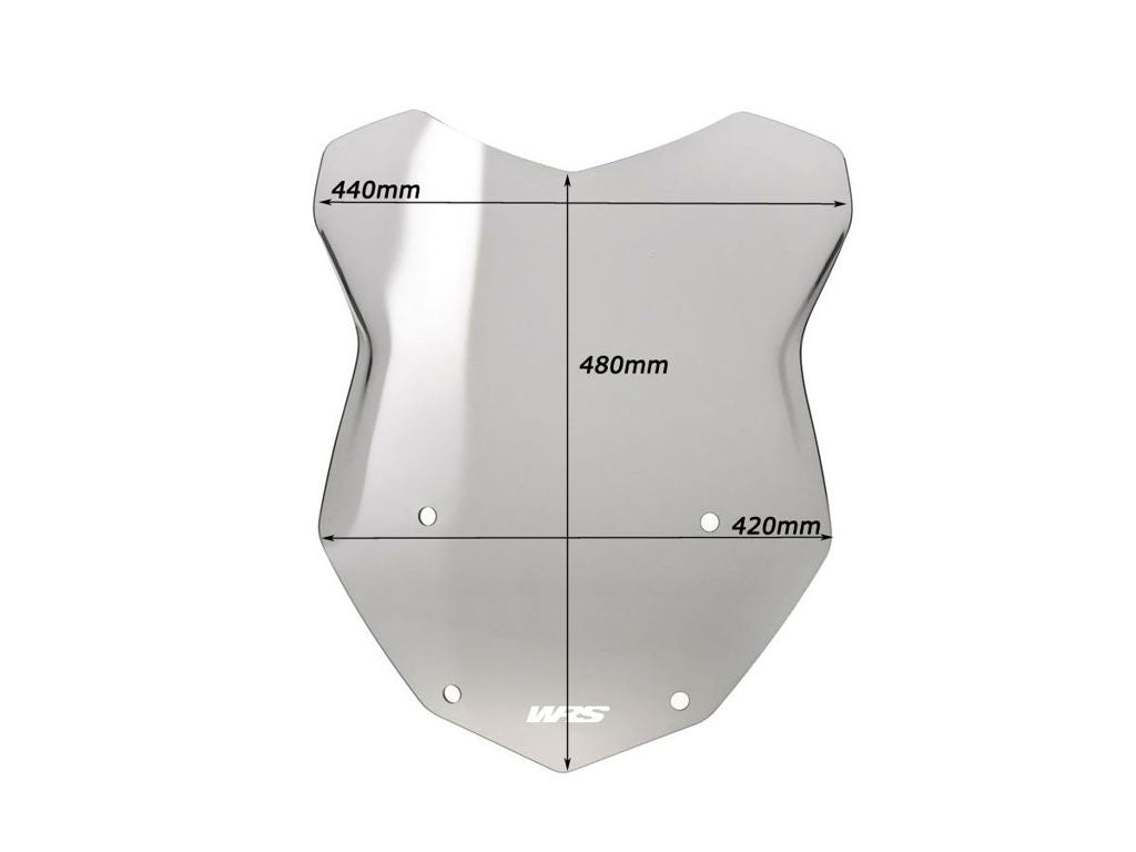 Parabrisas de repuesto intermedio WRS BMW R1200GS '13-17 / R1250GS '18- tintado claro