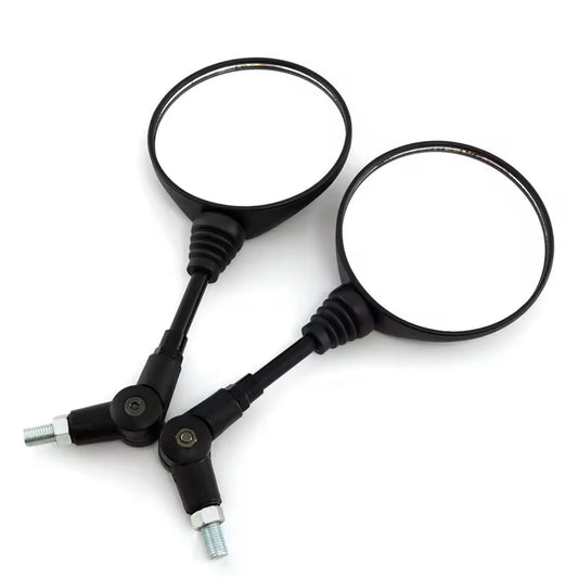 SET DE ESPEJOS UNIVERSALES P2 REDONDOS NEGROS - 8 MM