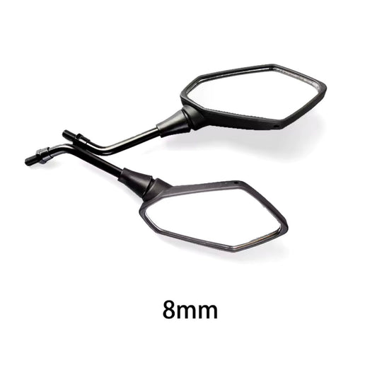 JUEGO DE ESPEJOS UNIVERSALES P2 NEGRO - 8MM