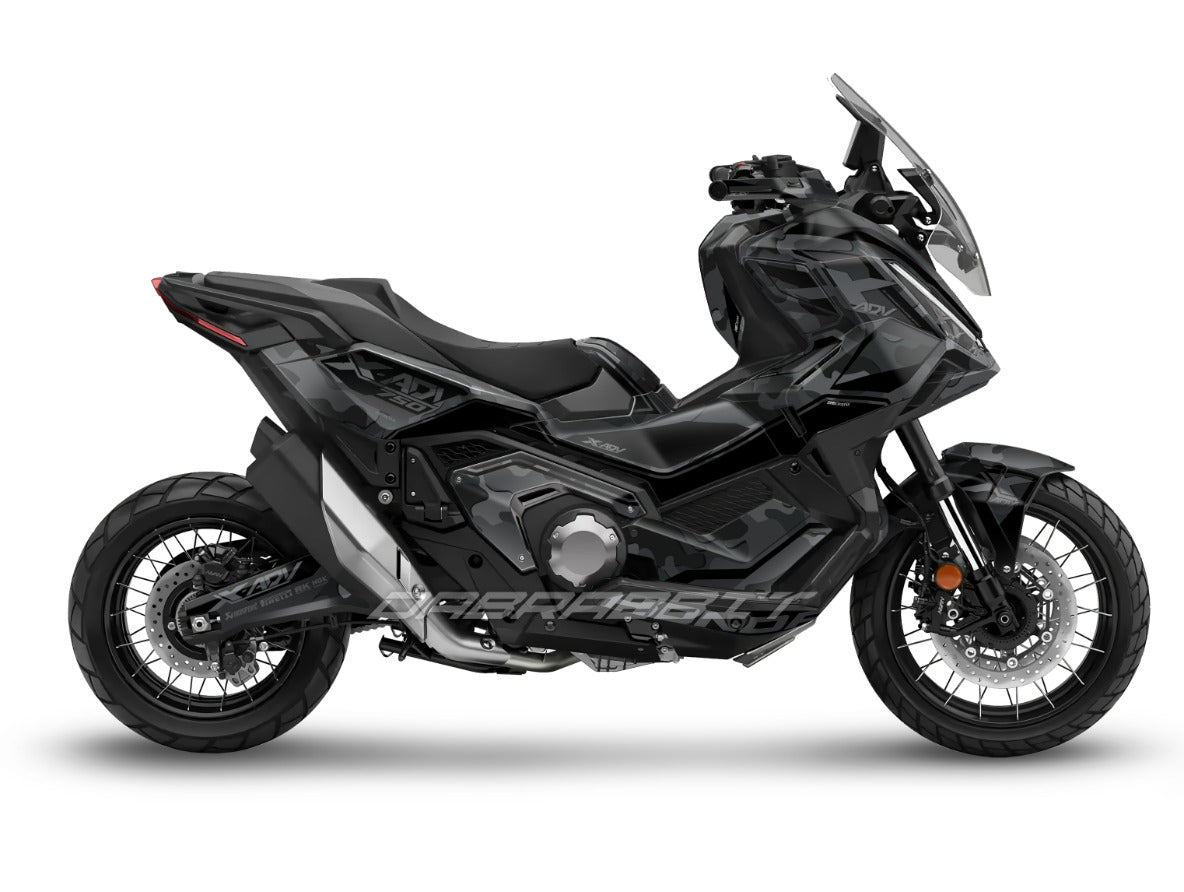 Kit gráfico completo para la X-ADV 750 (2025) – Edición Carbono Mate Negro Bold (CM-BB)